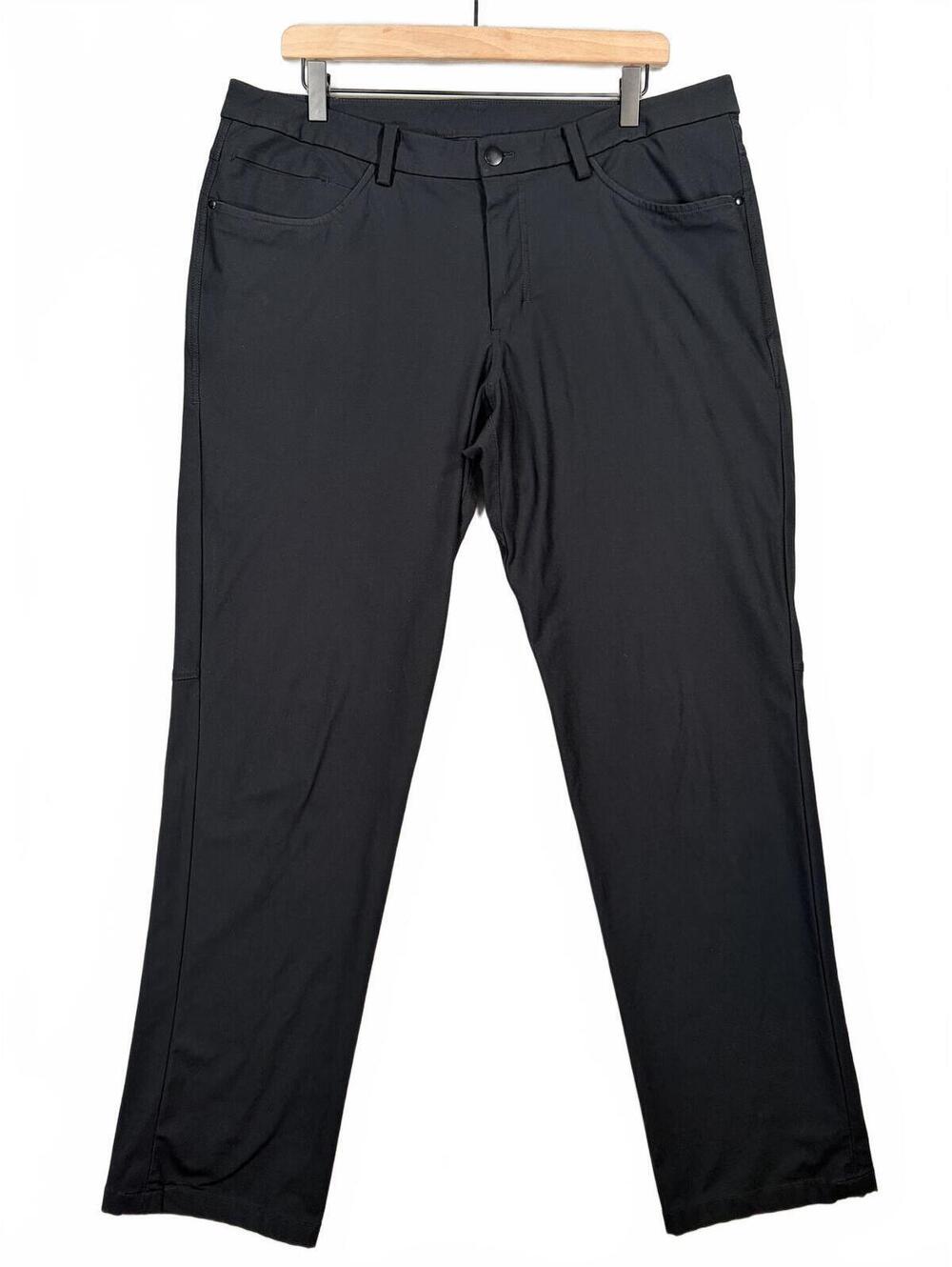 Lululemon ABC Pants Men’s 36 x 31 Black Warpstreme 5 Pocket Stretch Classic Fit